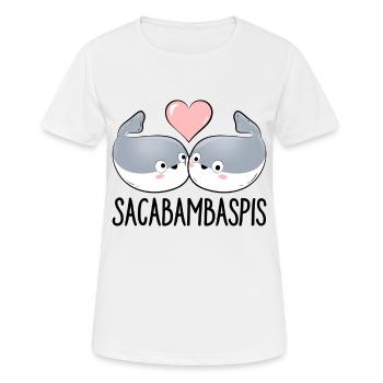 Fish Meme Couple - Women's Breathable T-Shirt - white - Front - AI Model Female 172 dark (172cm)
