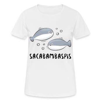 Fish Meme Couple - Women's Breathable T-Shirt - white - Front - AI Model Female 172 dark (172cm)