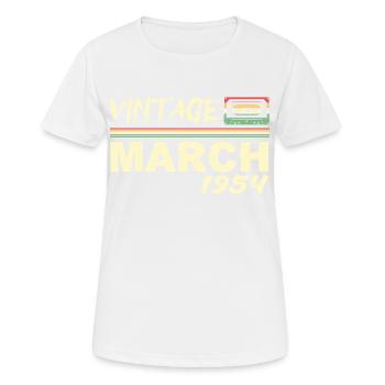 March 1954 - March 1954 - Women's Breathable T-Shirt - white - Front - AI Model Female 172 dark (172cm)