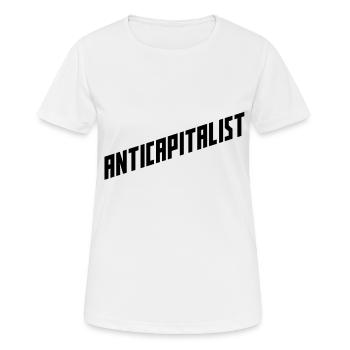 Anti-capitalist! - Women's Breathable T-Shirt - white - Front - AI Model Female 172 dark (172cm)