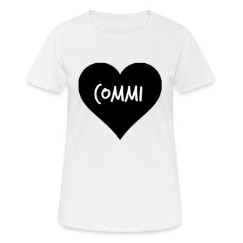 Commi Kommunist Kommunismus - Frauen T-Shirt atmungsaktiv - Weiß - Vorne - AI Model Female 172 dark (172cm)