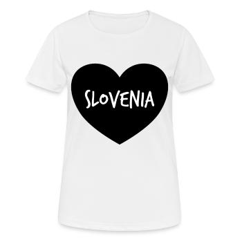 Slovenia! - Women's Breathable T-Shirt - white - Front - AI Model Female 172 dark (172cm)