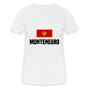 Monténégro! - T-shirt respirant Femme - blanc - Devant - AI Model Female 172 dark (172cm)