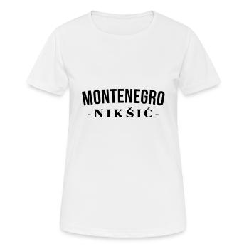 Montenegro! - Women's Breathable T-Shirt - white - Front - AI Model Female 172 dark (172cm)