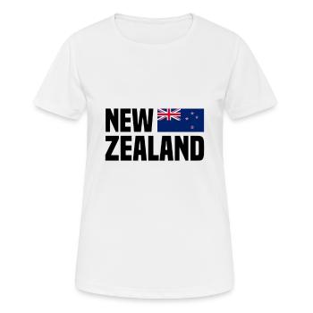 Neuseeland! - Frauen T-Shirt atmungsaktiv - Weiß - Vorne - AI Model Female 172 dark (172cm)