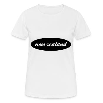 Neuseeland! - Frauen T-Shirt atmungsaktiv - Weiß - Vorne - AI Model Female 172 dark (172cm)