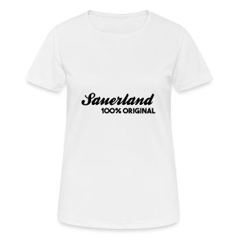 Sauerland! - Frauen T-Shirt atmungsaktiv - Weiß - Vorne - AI Model Female 172 dark (172cm)
