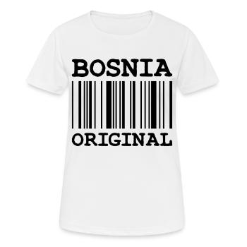 Bosnia Funny Bosna saying as a gift - Women's Breathable T-Shirt - white - Front - AI Model Female 172 dark (172cm)