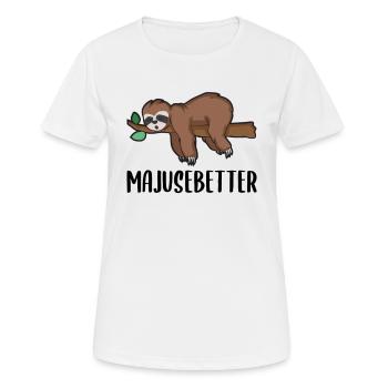 Lustiger Eifel Spruch als eiflerisches Geschenk - Frauen T-Shirt atmungsaktiv - Weiß - Vorne - AI Model Female 172 dark (172cm)