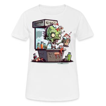 Boissons cérébrales - T-shirt respirant Femme - blanc - Devant - AI Model Female 172 dark (172cm)