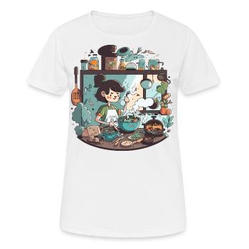 Art Lover: Museum Masterpiece - Women's Breathable T-Shirt - white - Front - AI Model Female 172 dark (172cm)