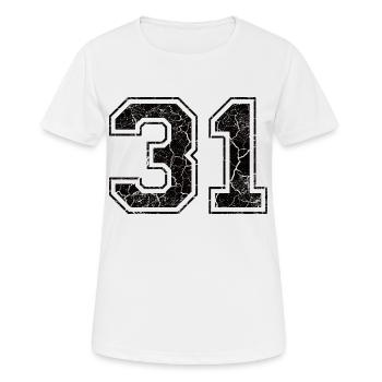 Paie 31 in Used Look - T-shirt respirant Femme - blanc - Devant - AI Model Female 172 dark (172cm)