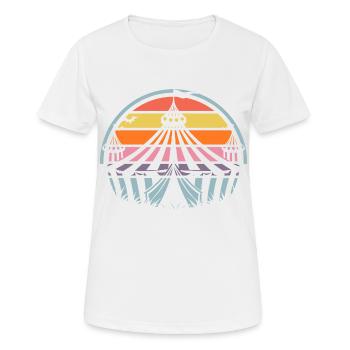 Cirque - T-shirt respirant Femme - blanc - Devant - AI Model Female 172 dark (172cm)