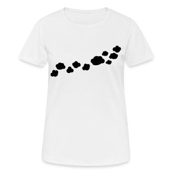 Woken Linie - Frauen T-Shirt atmungsaktiv - Weiß - Vorne - AI Model Female 172 dark (172cm)