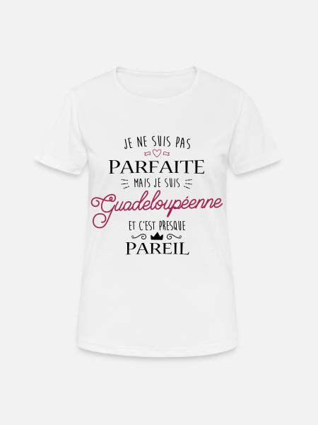 Guadeloupéenne - T-shirt respirant Femme - blanc
