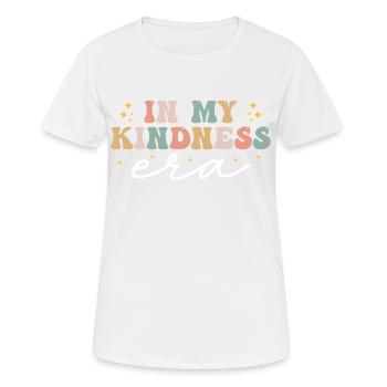 In My Kindness Era Funny Groovy In My Kindness Era - T-shirt respirant Femme - blanc - Devant - AI Model Female 172 dark (172cm)