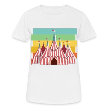 Cirque - T-shirt respirant Femme - blanc - Devant - AI Model Female 172 dark (172cm)