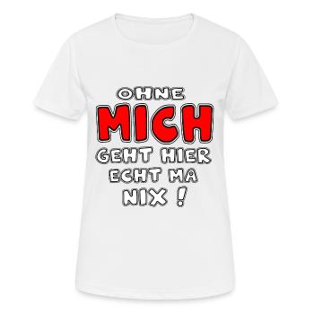 Rien ne fonctionne sans moi Rien ne fonctionne - T-shirt respirant Femme - blanc - Devant - AI Model Female 172 dark (172cm)