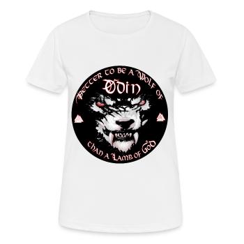 Odin better a wolf odins than a - Women's Breathable T-Shirt - white - Front - AI Model Female 172 dark (172cm)