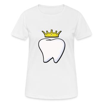 dents dents dentiste - T-shirt respirant Femme - blanc - Devant - AI Model Female 172 dark (172cm)