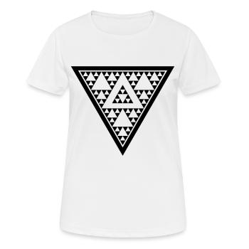 Triangle - T-shirt respirant Femme - blanc - Devant - AI Model Female 172 dark (172cm)