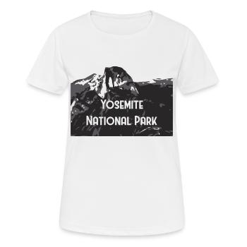 Parc national de Yosemite - T-shirt respirant Femme - blanc - Devant - AI Model Female 172 dark (172cm)