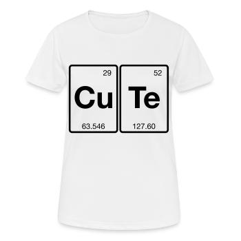 Cute Chimique - T-shirt respirant Femme - blanc - Devant - AI Model Female 172 dark (172cm)