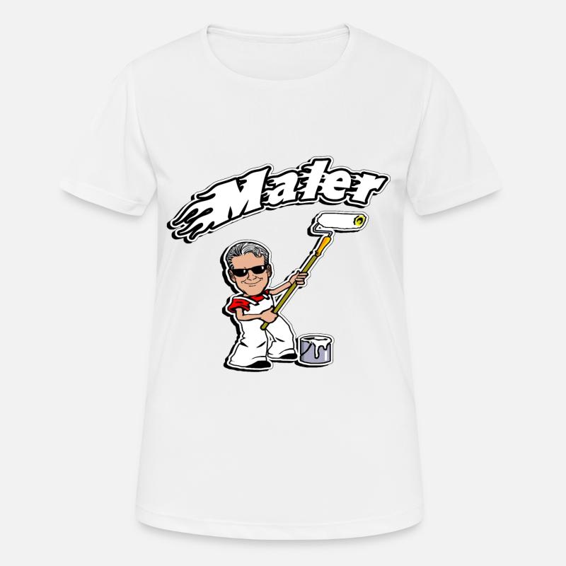 painter and painter t-shirt editable desired text - Women's Breathable T-Shirt - white