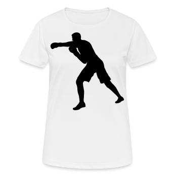Ombre Boxer - T-shirt respirant Femme - blanc - Devant - AI Model Female 172 dark (172cm)