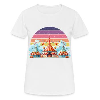 Cirque - T-shirt respirant Femme - blanc - Devant - AI Model Female 172 dark (172cm)