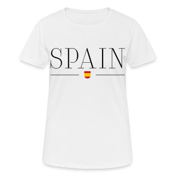 Spanien - Frauen T-Shirt atmungsaktiv - Weiß - Vorne - AI Model Female 172 dark (172cm)