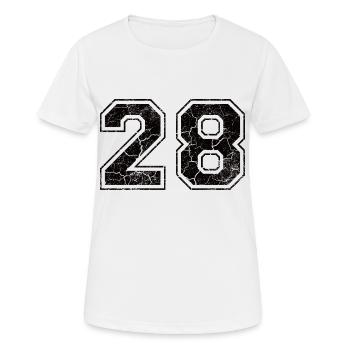 Paie 28 in Used Look - T-shirt respirant Femme - blanc - Devant - AI Model Female 172 dark (172cm)