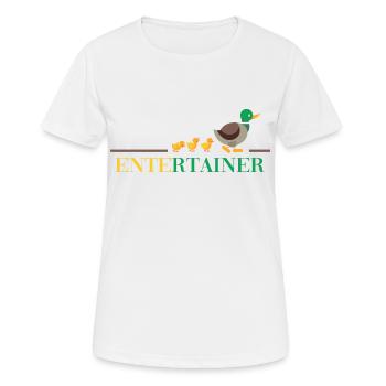bauernhof ente entertain me thug duck life fun - Frauen T-Shirt atmungsaktiv - Weiß - Vorne - AI Model Female 172 dark (172cm)