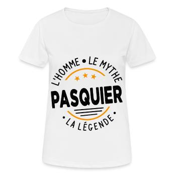 Pasquier L Homme Le Mythe La Légende - T-shirt respirant Femme - blanc - Devant - AI Model Female 172 dark (172cm)