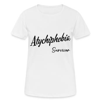 Survivant de l'Atychiphobie - T-shirt respirant Femme - blanc - Devant - AI Model Female 172 dark (172cm)