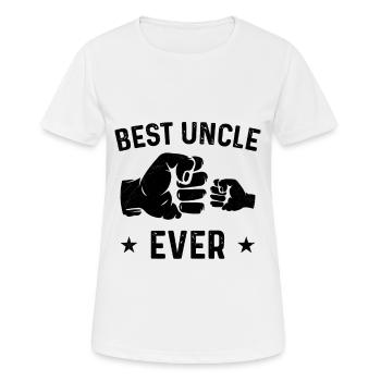 Bester Onkel der Welt Nichte Neffe Geschenk - Frauen T-Shirt atmungsaktiv - Weiß - Vorne - AI Model Female 172 dark (172cm)