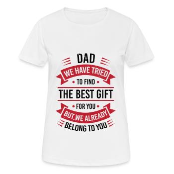 Daddy I tried to find you the best gift - Women's Breathable T-Shirt - white - Front - AI Model Female 172 dark (172cm)
