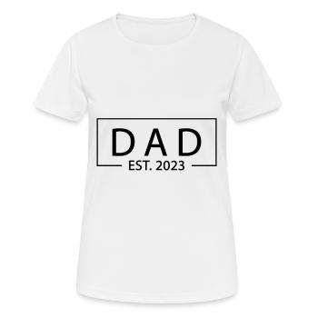 Cadeau de fête des pères Papa Est 2023 - T-shirt respirant Femme - blanc - Devant - AI Model Female 172 dark (172cm)