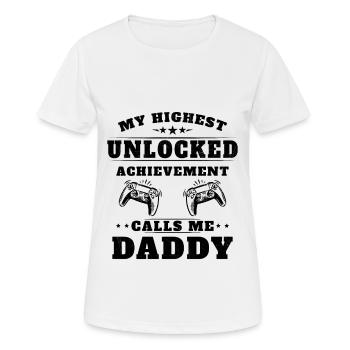 Ma plus haute réussite débloquée m'appelle papy - T-shirt respirant Femme - blanc - Devant - AI Model Female 172 dark (172cm)