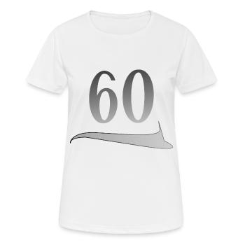 60th Birthday Sixtieth 60th Anniversary - Women's Breathable T-Shirt - white - Front - AI Model Female 172 dark (172cm)