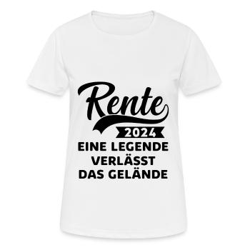 Retraite 2024 : une légende quitte le site - T-shirt respirant Femme - blanc - Devant - AI Model Female 172 dark (172cm)