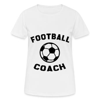 Football Coach | Gift football coach coach - Women's Breathable T-Shirt - white - Front - AI Model Female 172 dark (172cm)