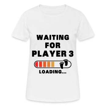 First Time Dad Mom Dad Mommy First Child - Women's Breathable T-Shirt - white - Front - AI Model Female 172 dark (172cm)