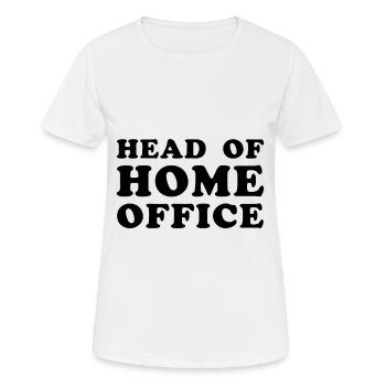 Chef De Bureau À Domicile Travailleur Freelance - T-shirt respirant Femme - blanc - Devant - AI Model Female 172 dark (172cm)
