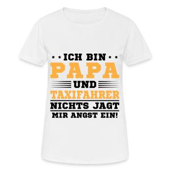 Papa Und Taxifahrer - Frauen T-Shirt atmungsaktiv - Weiß - Vorne - AI Model Female 172 dark (172cm)