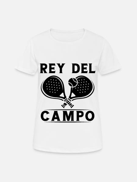 Fun Padel Player King Of The Padel Field Padelist - Women's Breathable T-Shirt - white
