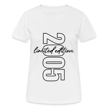 2005 Édition Limitée - Cadeau d’anniversaire - T-shirt respirant Femme - blanc - Devant - AI Model Female 172 dark (172cm)