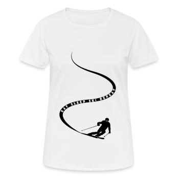 Eat Sleep Ski Repeat - Ski - Ski - Women's Breathable T-Shirt - white - Front - AI Model Female 172 dark (172cm)