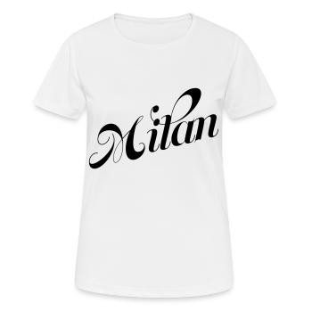 cerf-volant - T-shirt respirant Femme - blanc - Devant - AI Model Female 172 dark (172cm)