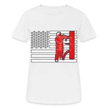 Wing Chun - T-shirt respirant Femme - blanc - Devant - AI Model Female 172 dark (172cm)